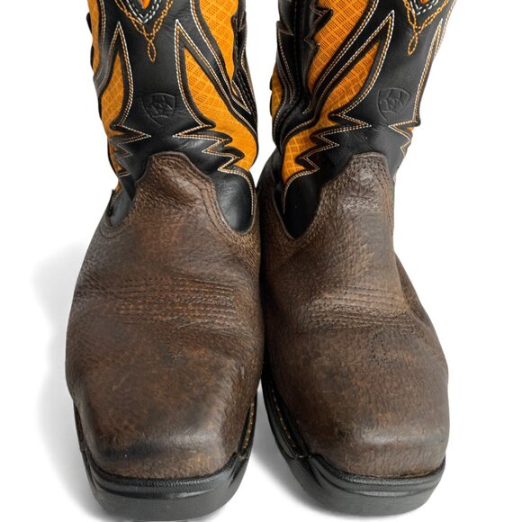 Ariat Intrepid Venttek Composite Toe Work Leather Western Boots Men's 9 EE - Picture 4 of 15